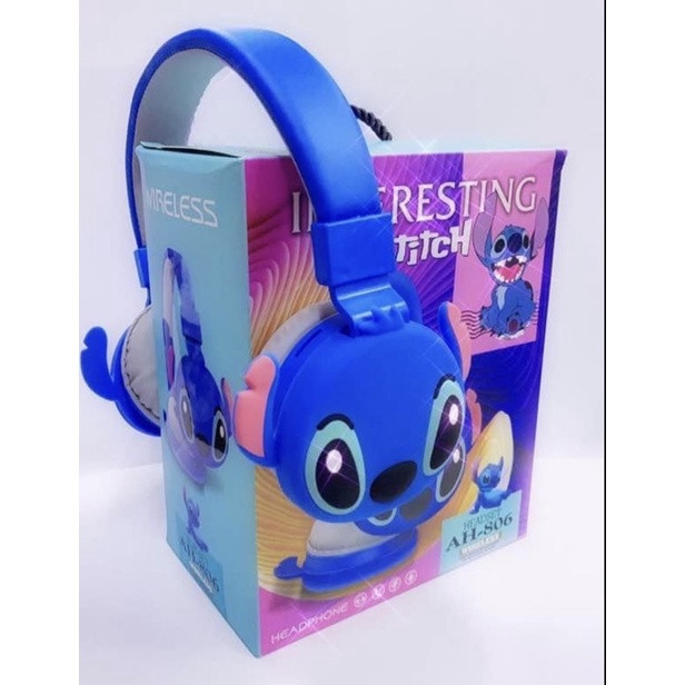 Дитячі бездротові навушники "Стіч" Stitch AH-806 Накладні навушники – гарнітура для дитини ∙ Bluetooth ∙ AUX ∙ Слот для картки пам'яті ∙ FM радіо ∙ Мікрофон - мініатюра 5