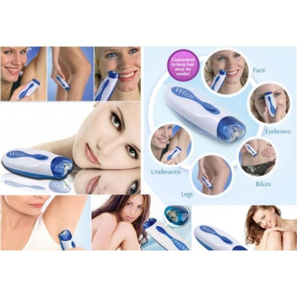 Епілятор електричний для видалення волосся Wizzit з набором інструментів для манікюру 2 в 1 ∙ Косметичний дорожній набір Електроепілятор + Манікюрний набір у чохлі - мініатюра 4