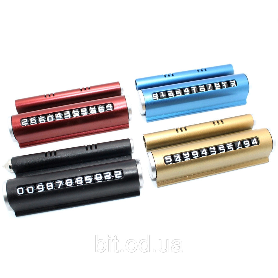 Автомобільна тимчасова паркувальна карта з номером телефону ∙ Самонабірна табличка – автовізитка до машини під лобове скло Temporary Parking - мініатюра 4