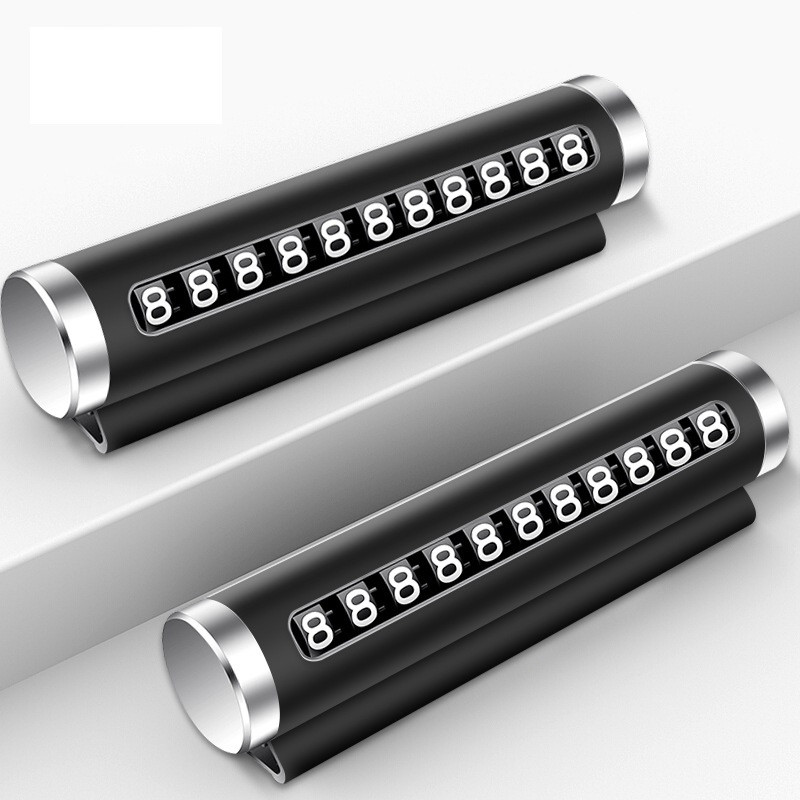 Автомобільна тимчасова паркувальна карта з номером телефону ∙ Самонабірна табличка – автовізитка до машини під лобове скло Temporary Parking - мініатюра 5