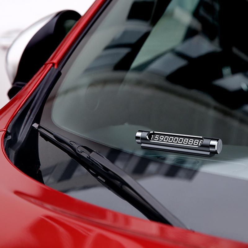 Автомобільна тимчасова паркувальна карта з номером телефону ∙ Самонабірна табличка – автовізитка до машини під лобове скло Temporary Parking - мініатюра 6