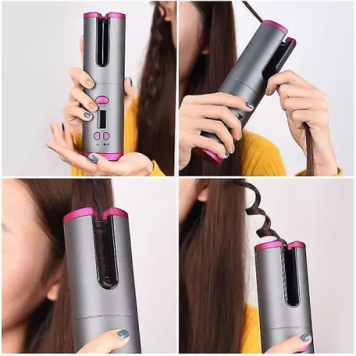 Автоматична плойка – стайлер Ramindong Hair curler WM-002 для завивки укладання волосся у локони, керамічна з USB зарядкою - мініатюра 8