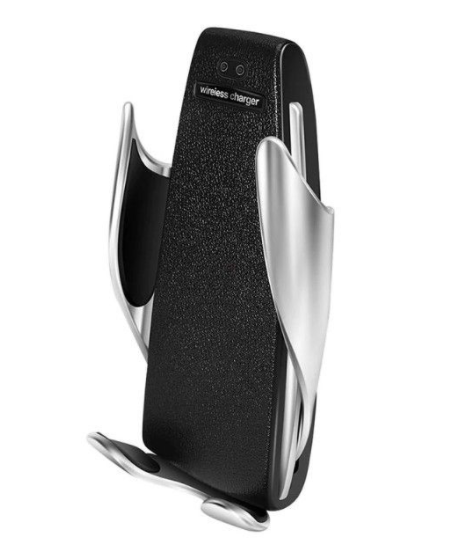 Автомобільний утримувач телефону з бездротовою зарядкою Smart Sensor S5 ∙ Універсальна підставка для смартфона ∙ Бездротова зарядка в авто - мініатюра 2