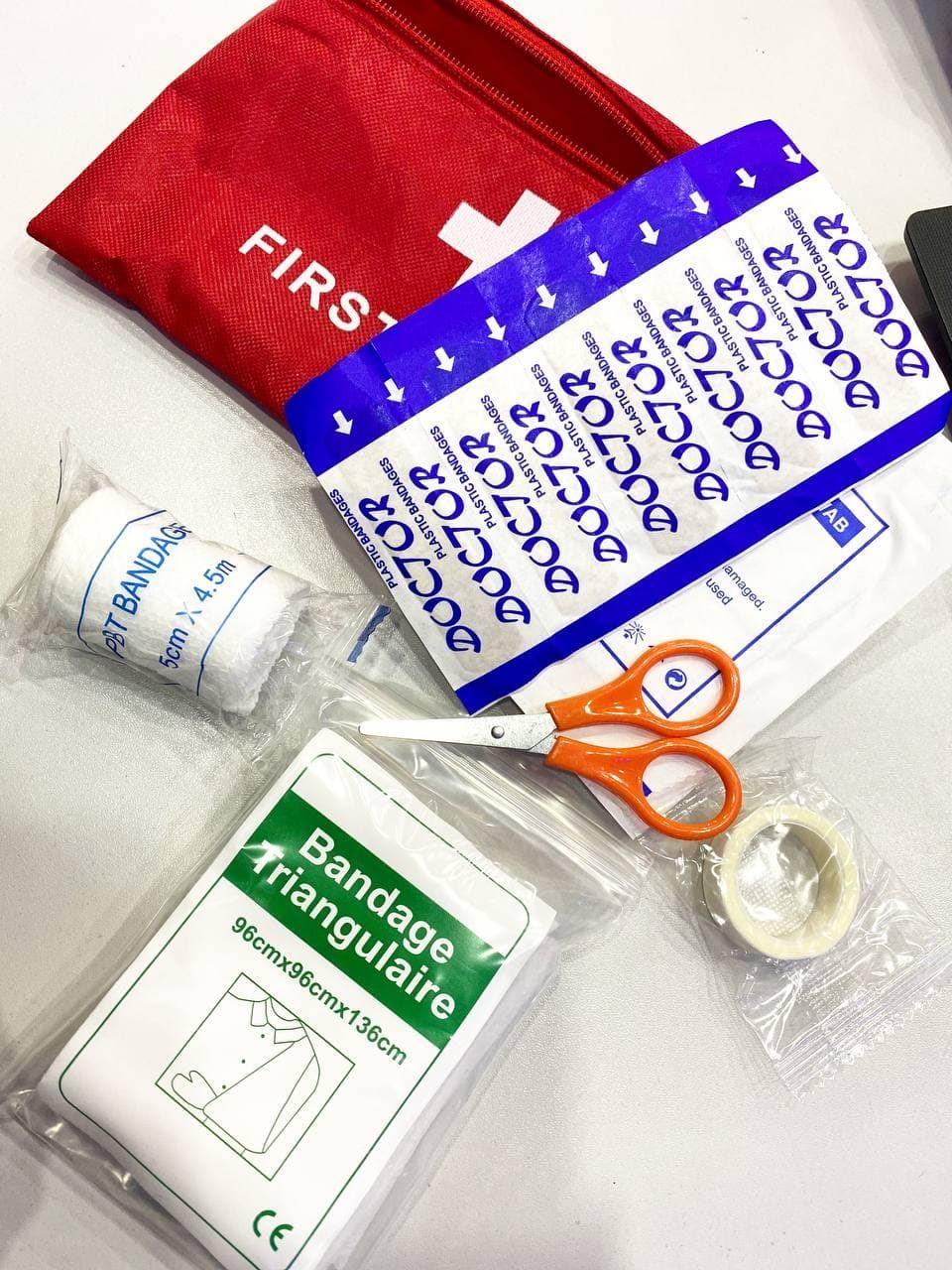 Аптечка дорожня HS-300 First Aid Kit ∙ Аптечний міні набір в авто для надання першої допомоги - мініатюра 3