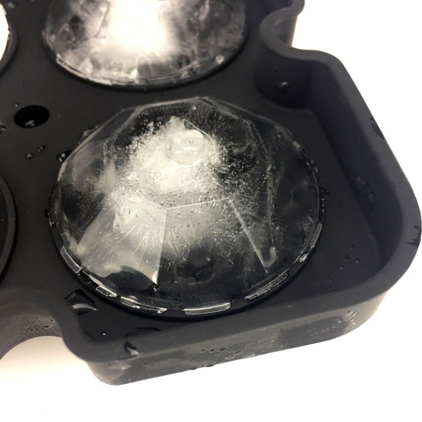 Силіконова форма – лоток для кубиків льоду Діамант ∙ Льодовина Алмази ∙ 4 осередки - мініатюра 2