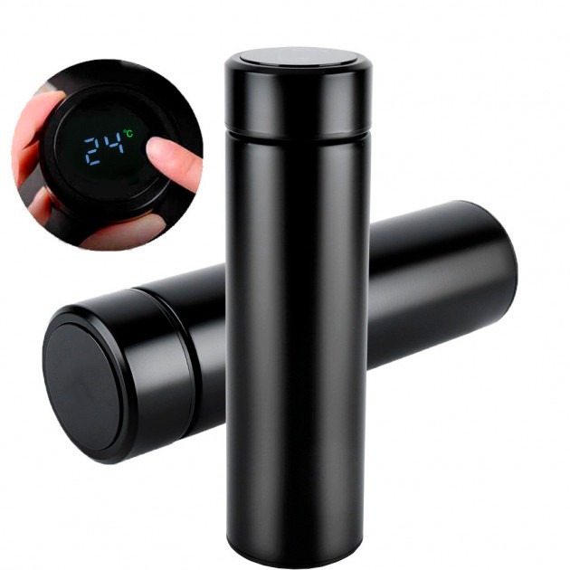 Смарт-термос для напоїв із сенсорним індикатором температури та ситечком Smart CUP ∙ Термокружка з нержавіючої сталі, 500 мл - мініатюра 3