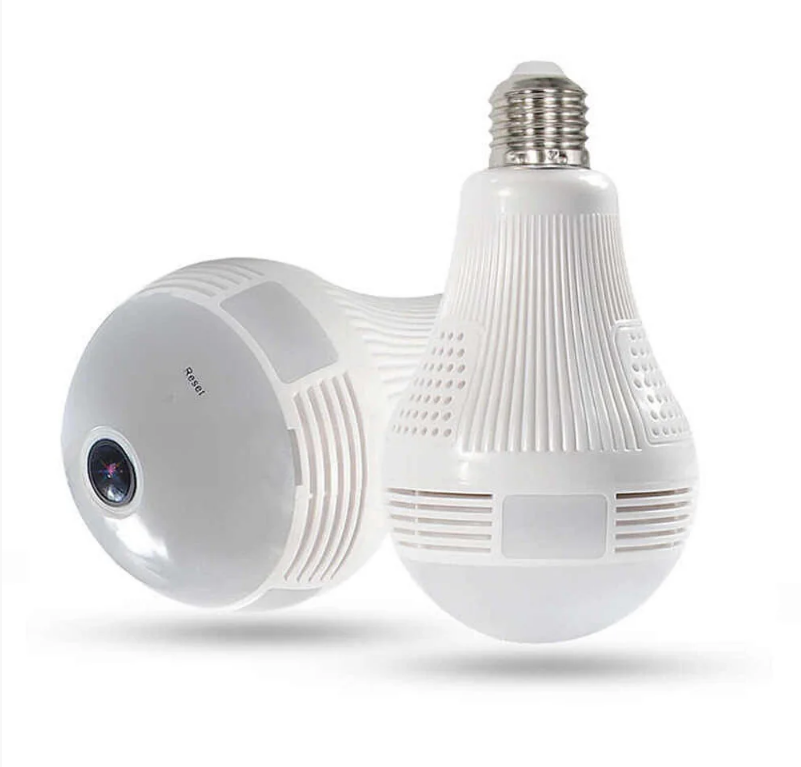 Панорамна WiFi камера відеоспостереження – Лампочка 'Риб'яче око' 360° Прихована камера CAMERA SMART DVR WI-FI - мініатюра 2