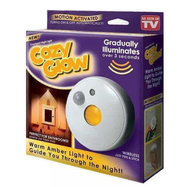 Затишний бездротовий ліхтар – світильник Cozy Glow LED із датчиком руху - мініатюра 5
