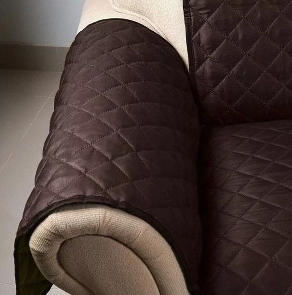 Двостороннє стьобане покривало – накидка на крісло Couch Coat - мініатюра 3