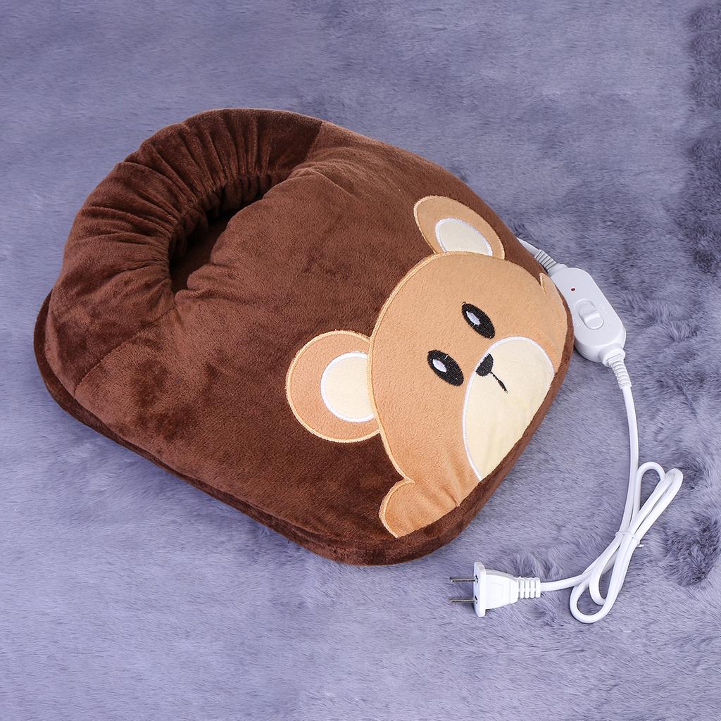 Затишна плюшева електрична грілка – чобіток для ніг - мініатюра 5