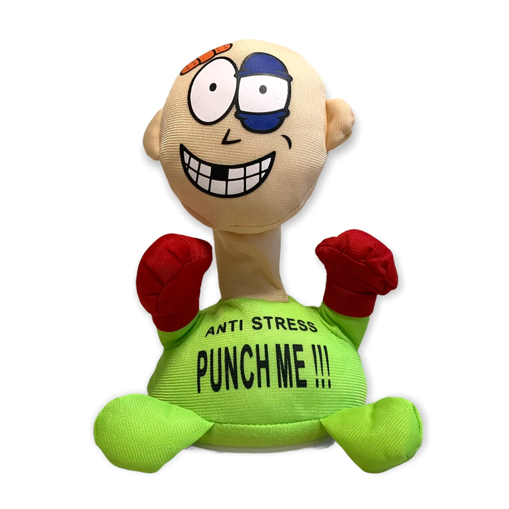 М'яка інтерактивна іграшка - антистрес PUNCH ME «Вдар мене» зі звуковим супроводом на присосках - мініатюра 4