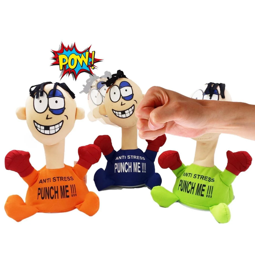 М'яка інтерактивна іграшка - антистрес PUNCH ME «Вдар мене» зі звуковим супроводом на присосках - мініатюра 7