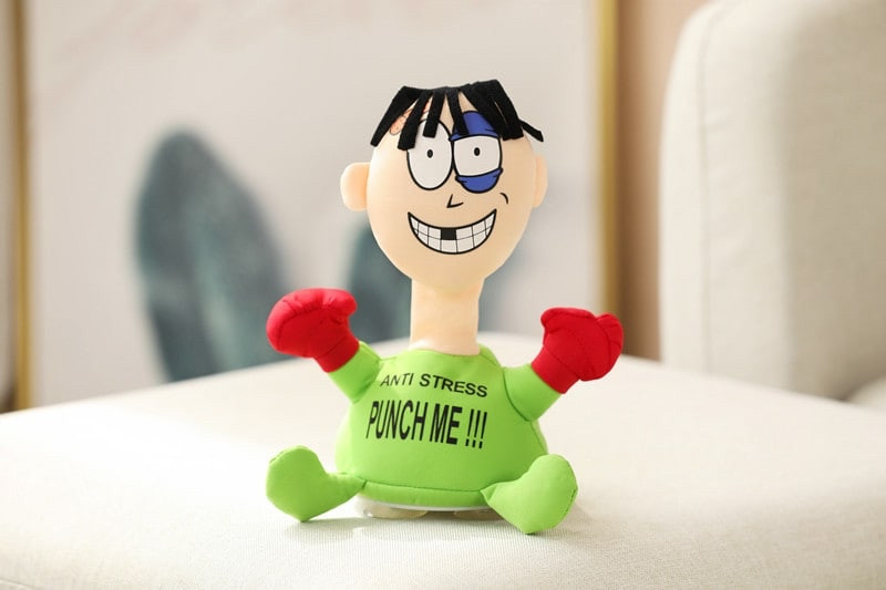М'яка інтерактивна іграшка - антистрес PUNCH ME «Вдар мене» зі звуковим супроводом на присосках - мініатюра 8