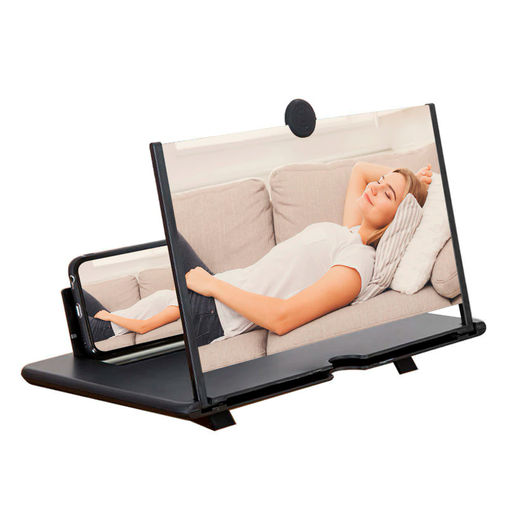 Універсальний 3d збільшувач екрану мобільного телефону ∙ Підставка - тримач смартфона зі збільшувальним склом Screen magnifier - мініатюра 4