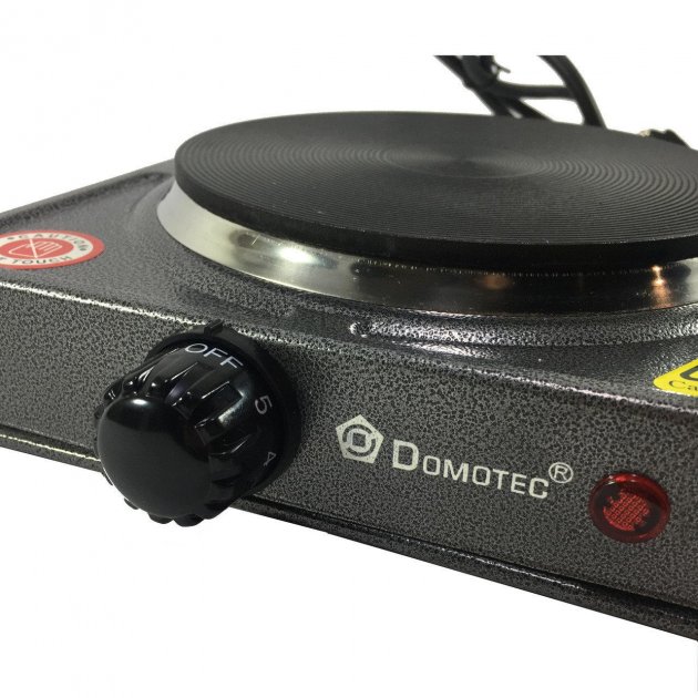 Настільна дискова плита Domotec MS-5811 на 1 конфорку ∙ Електроплита одноконфоркова, 1500Вт - мініатюра 3