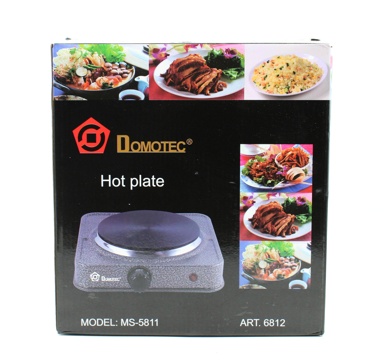 Настільна дискова плита Domotec MS-5811 на 1 конфорку ∙ Електроплита одноконфоркова, 1500Вт - мініатюра 4