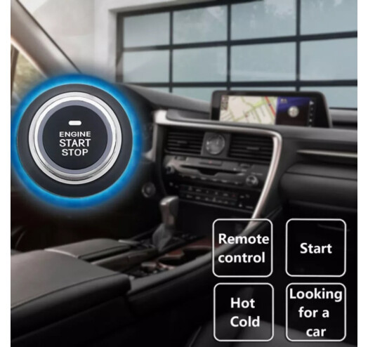 Універсальна система запуску двигуна Smart Start System з іммобілайзером ∙ Кнопка 'Старт-Стоп' для пуску та зупинки автомобіля з підсвічуванням та режимом старту на холодну - мініатюра 10