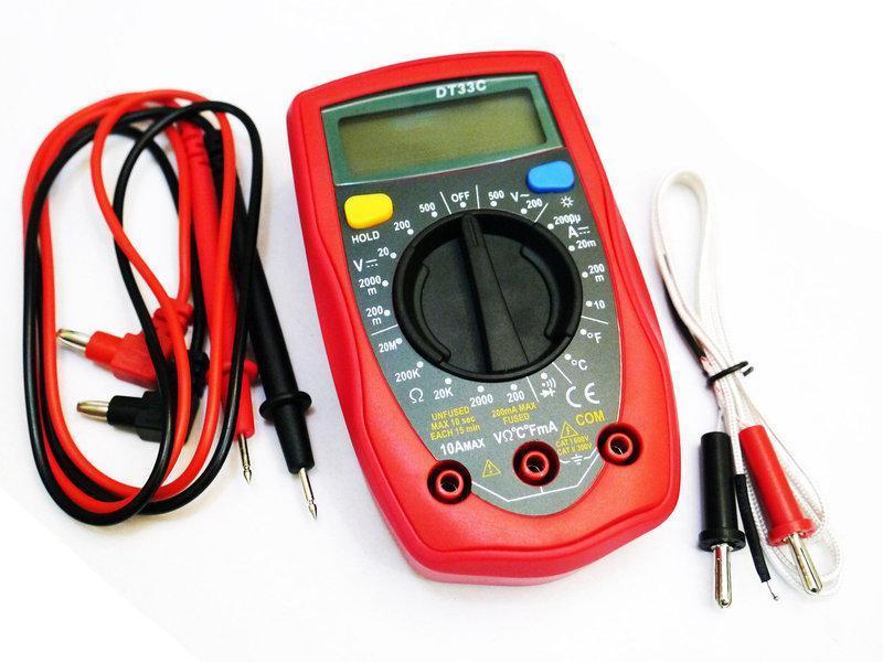 Мультиметр UNI-T UT33C цифровий вимірювальний інструмент тестер амперметр вольтметр - мініатюра 5