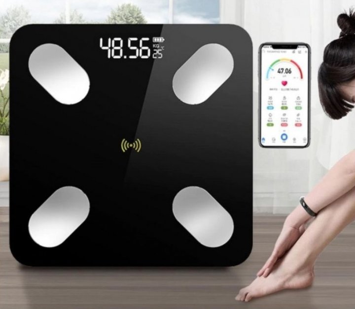 Розумні Bluetooth смарт-ваги електронні підлогові з додатком для смартфона до 180 кг - мініатюра 4
