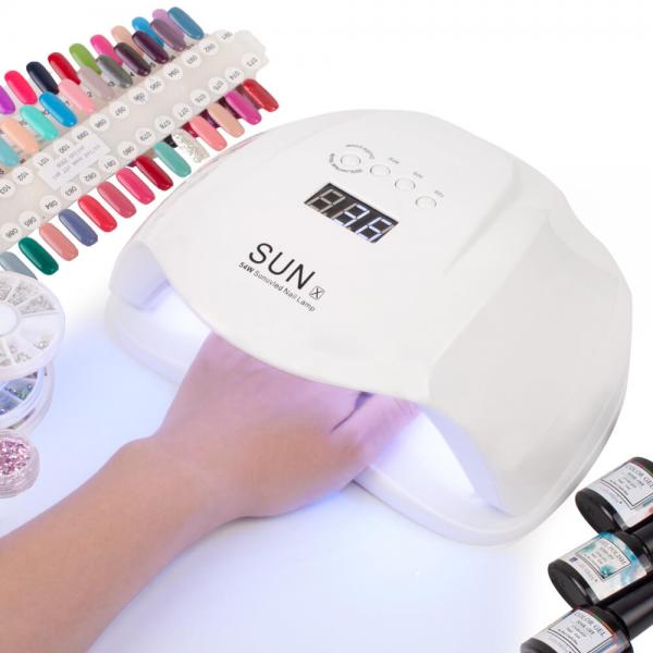 Універсальна UV/LED лампа для манікюру SUN-X Beauty nail 54W для сушіння гель-лаку, шелаку, біогеля
