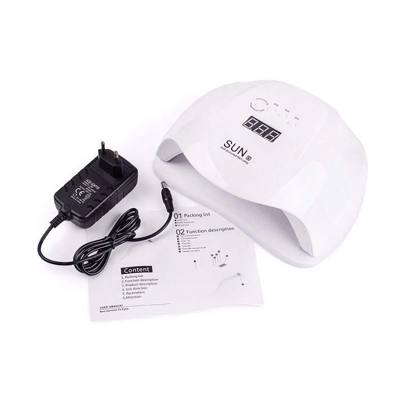 Універсальна UV/LED лампа для манікюру SUN-X Beauty nail 54W для сушіння гель-лаку, шелаку, біогеля - мініатюра 5