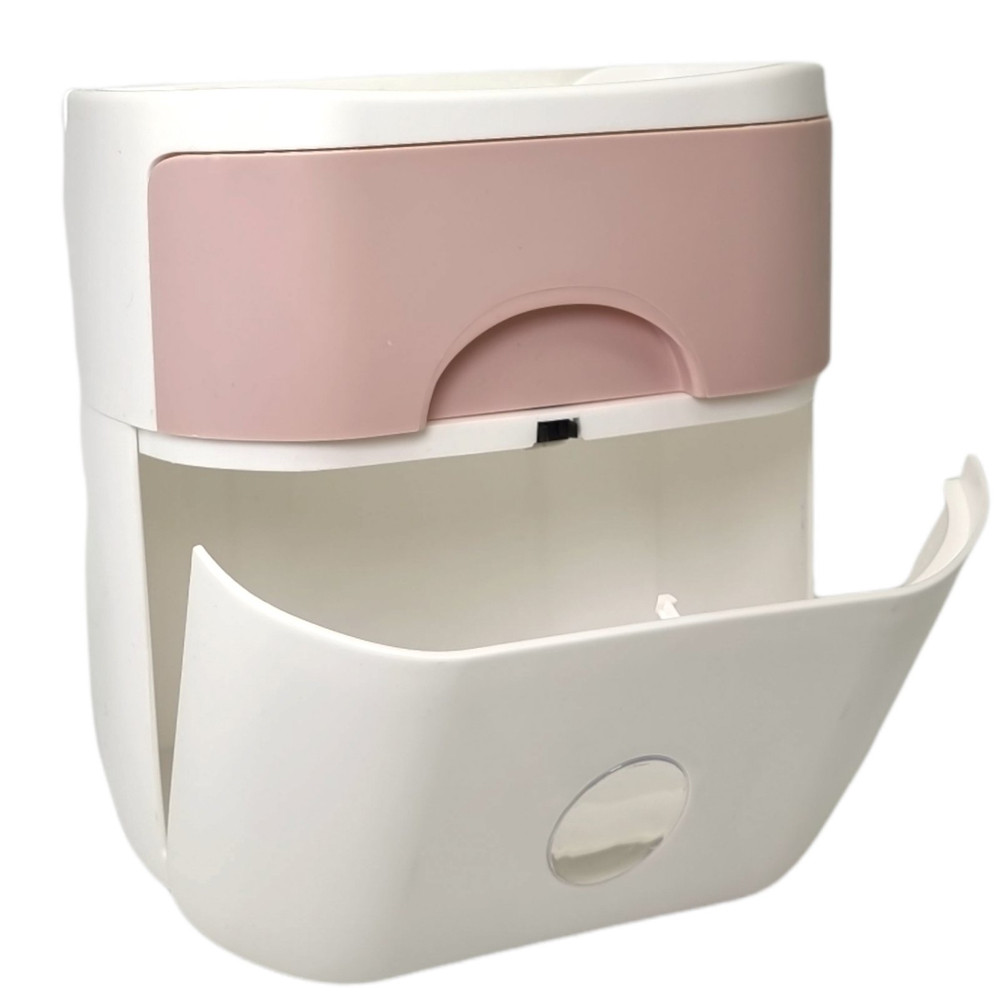 Органайзер – тримач для туалетного папіру та серветок з полицею для ванної кімнати