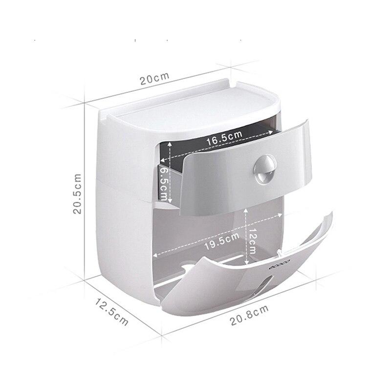 Органайзер – тримач для туалетного папіру та серветок з полицею для ванної кімнати - мініатюра 5