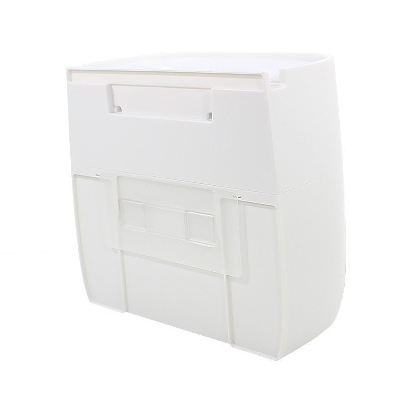 Органайзер – тримач для туалетного папіру та серветок з полицею для ванної кімнати - мініатюра 6