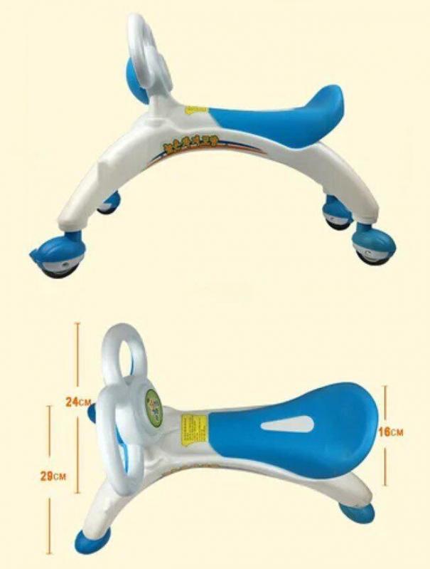 Ходунки - біговел Baby Walker каталка для малюків на коліщатках з вушками-ручками - мініатюра 3