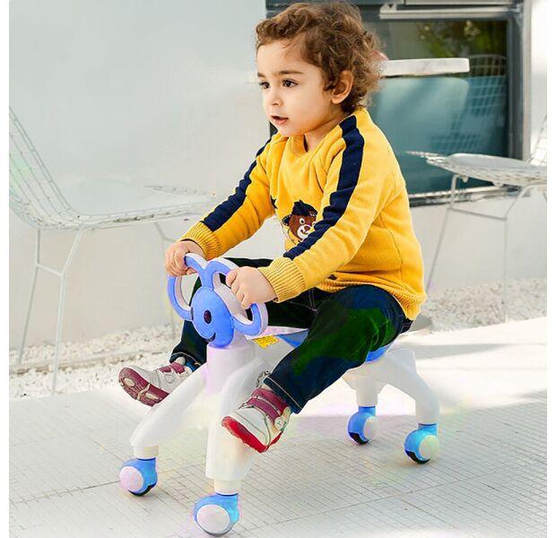 Ходунки - біговел Baby Walker каталка для малюків на коліщатках з вушками-ручками - мініатюра 4