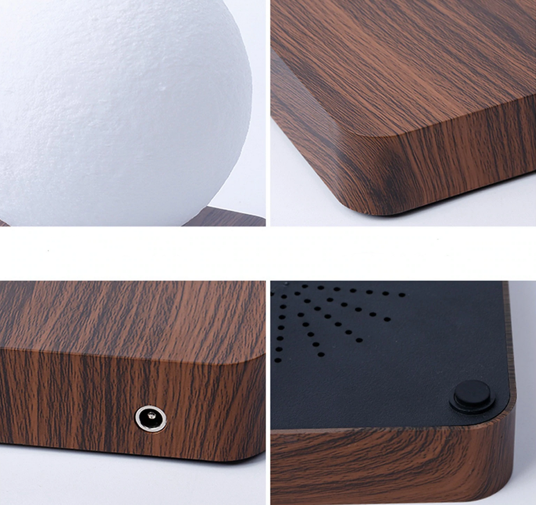 Настільний світильник Magnetic Moon Light ∙ Левітуюча магнітна сенсорна 3D лампа – нічник Місяць - мініатюра 3