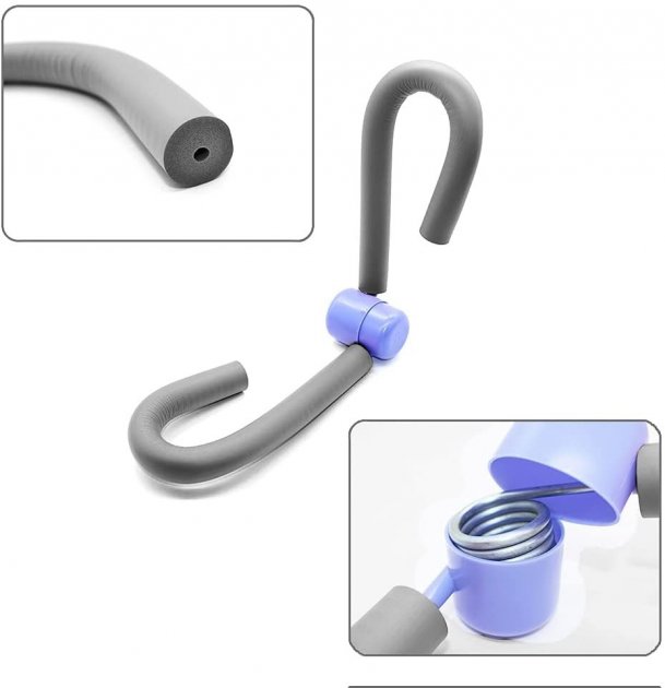 Домашній багатофункціональний фітнес тренажер - еспандер "метелик" для ніг, стегон, сідниць Butterfly leg trainer - мініатюра 6