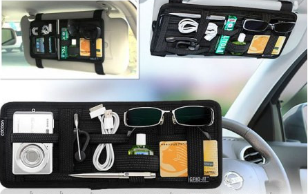 Автомобільний органайзер Grid-it! Organizer Vehicle Storage Багатофункціональний холдер на козирок авто ∙ Чорний - мініатюра 5