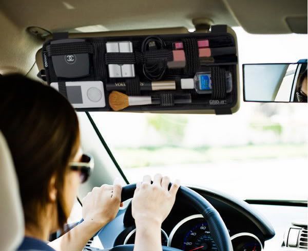 Автомобільний органайзер Grid-it! Organizer Vehicle Storage Багатофункціональний холдер на козирок авто ∙ Чорний - мініатюра 7