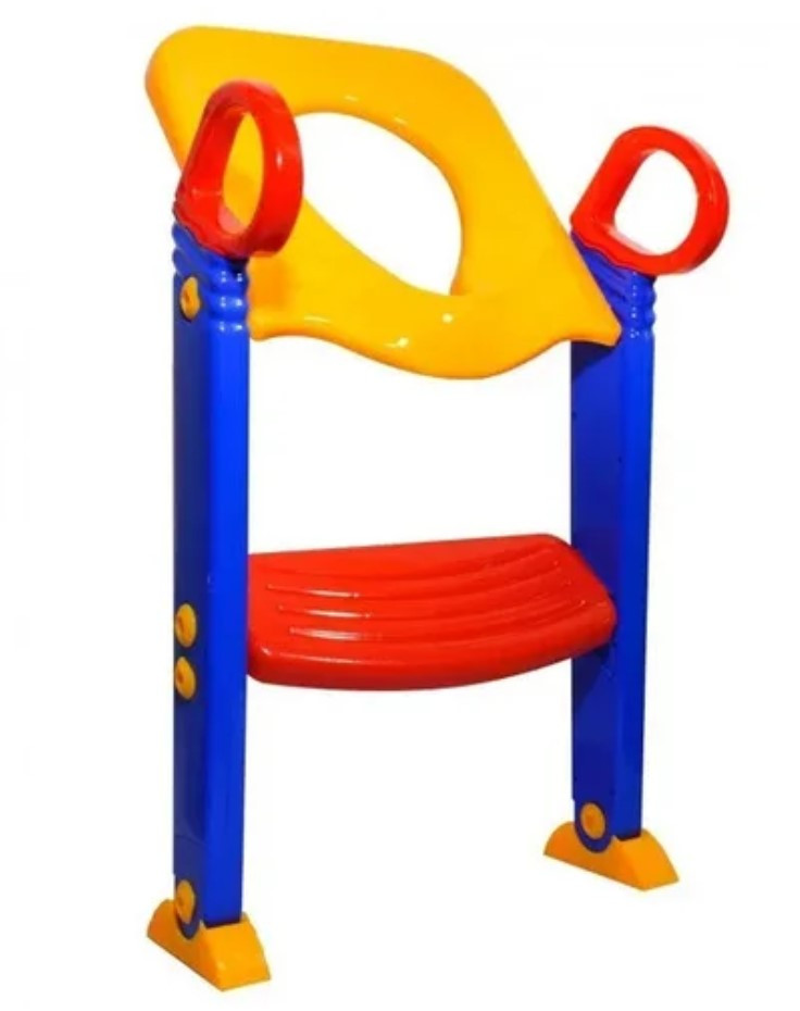 Дитяче сидіння на унітаз зі сходинкою та поручнями туалет з ручками Childr Toilet - мініатюра 3