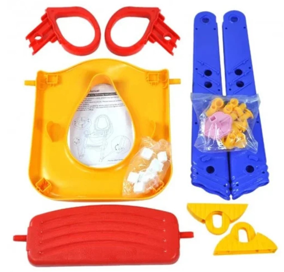 Дитяче сидіння на унітаз зі сходинкою та поручнями туалет з ручками Childr Toilet - мініатюра 5