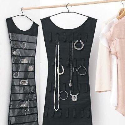 Багатофункціональний двосторонній органайзер – сукня для зберігання прикрас, аксесуарів Hanging Jewelry Organizer - мініатюра 5