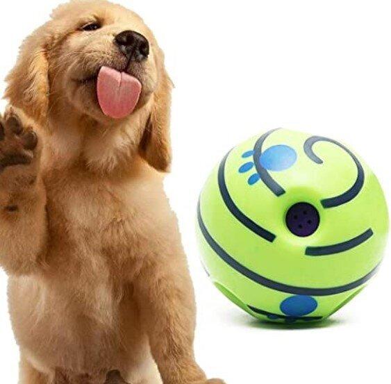Іграшка для собак зі звуком Wobble Wag Giggle гигикаючий м'яч для гри з собакою - мініатюра 3