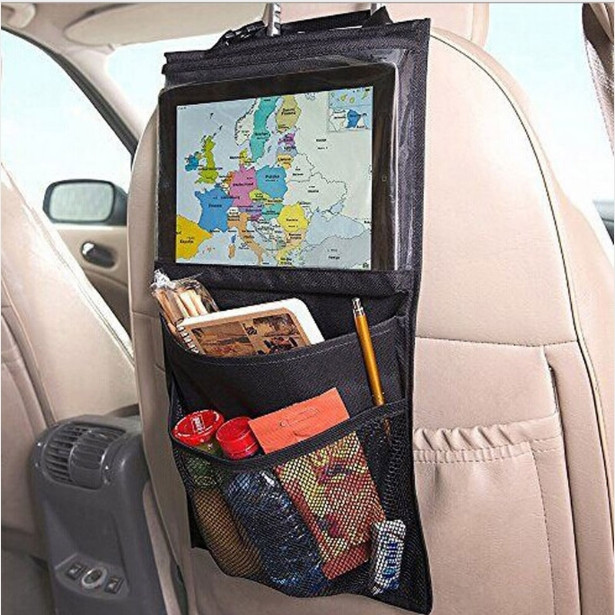 Автомобільний органайзер на спинку сидіння авто з тримачем для планшета - мініатюра 3