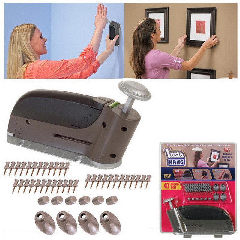 Універсальний домашній забивач цвяхів Insta Hang Інста Хенг Будівельний степлер для забивання цвяхів - мініатюра 3