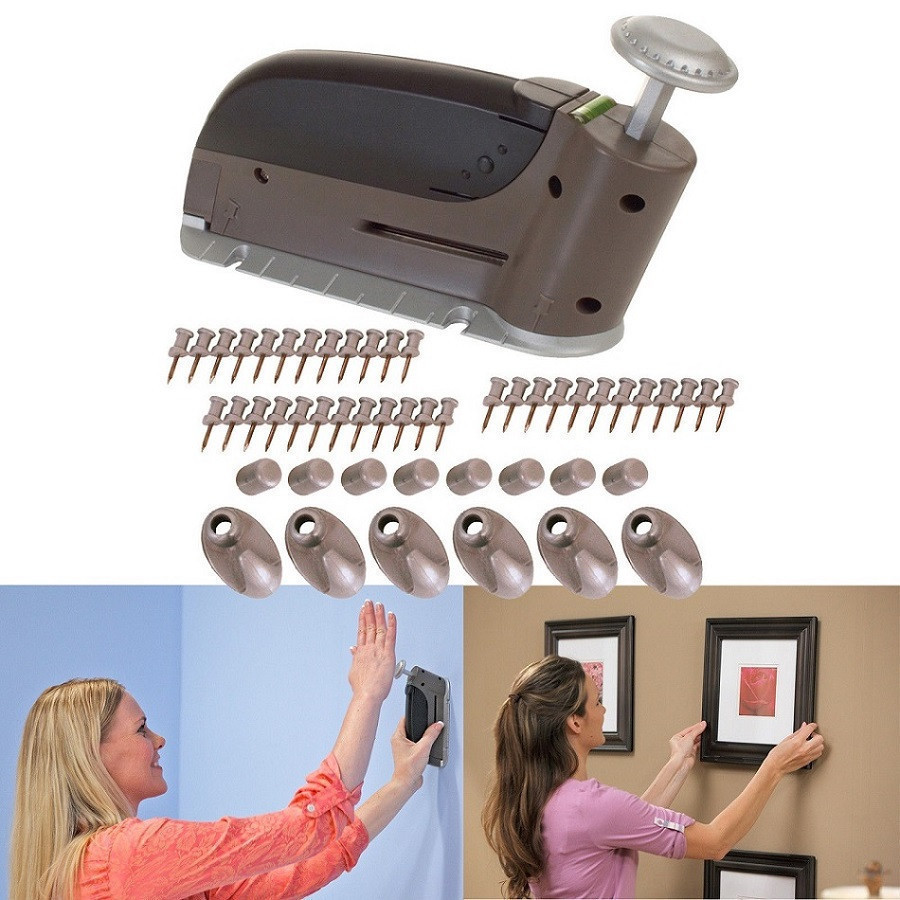 Універсальний домашній забивач цвяхів Insta Hang Інста Хенг Будівельний степлер для забивання цвяхів - мініатюра 4