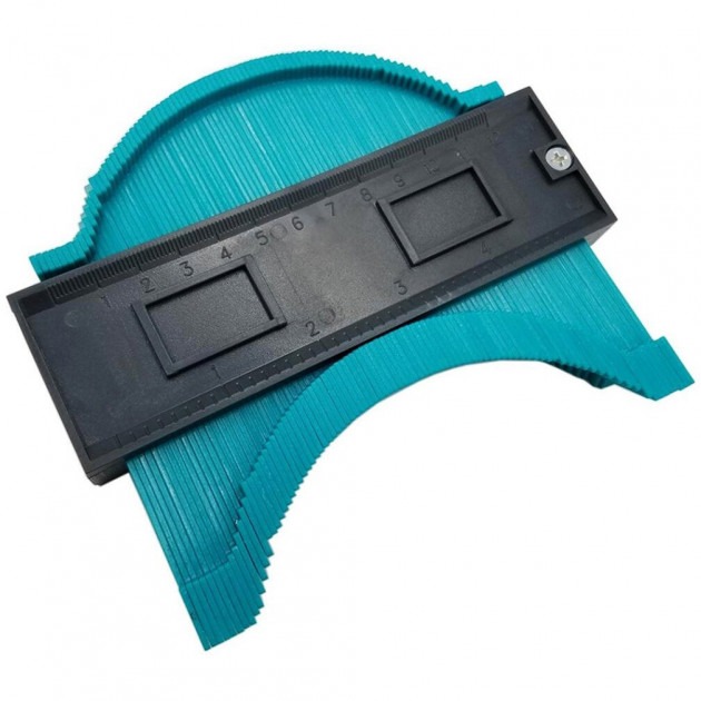 Лінійка – вимірювач контуру Pro Tools Contour Wolfcraft Контурний шаблон профіль для вимірювання кутів, контурів - мініатюра 2