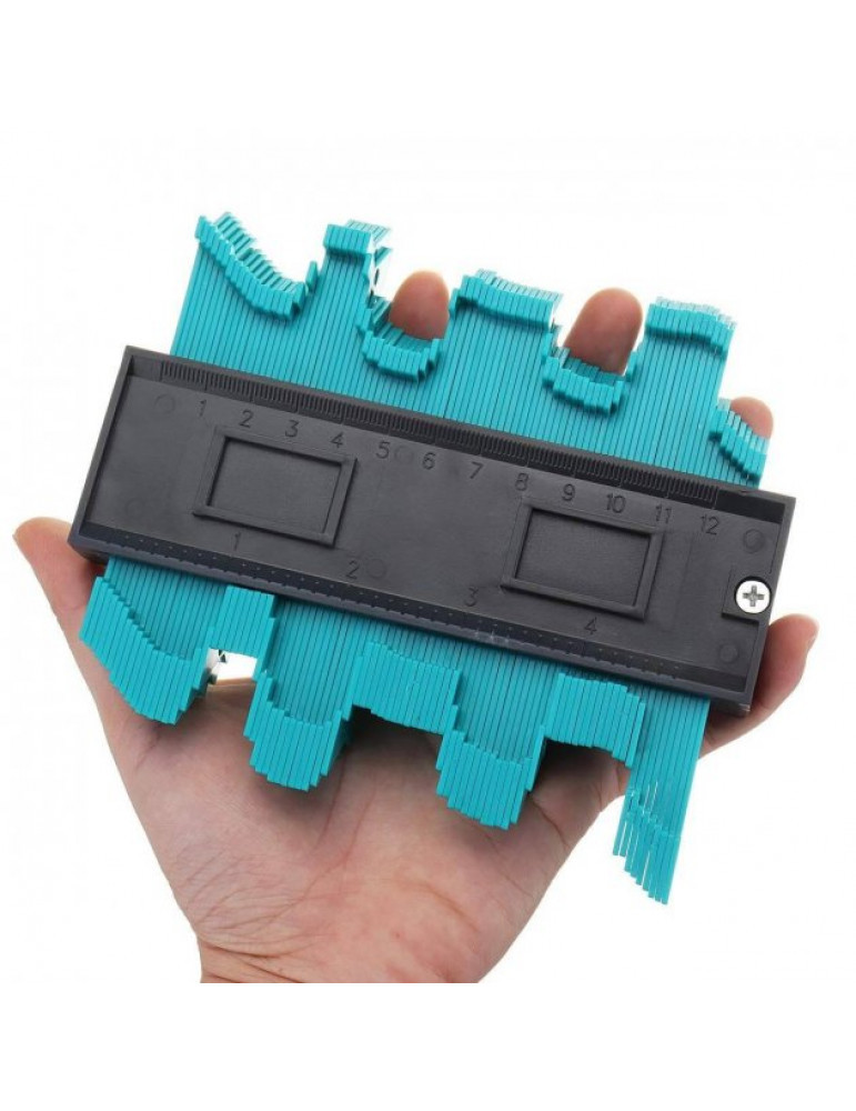 Лінійка – вимірювач контуру Pro Tools Contour Wolfcraft Контурний шаблон профіль для вимірювання кутів, контурів - мініатюра 3