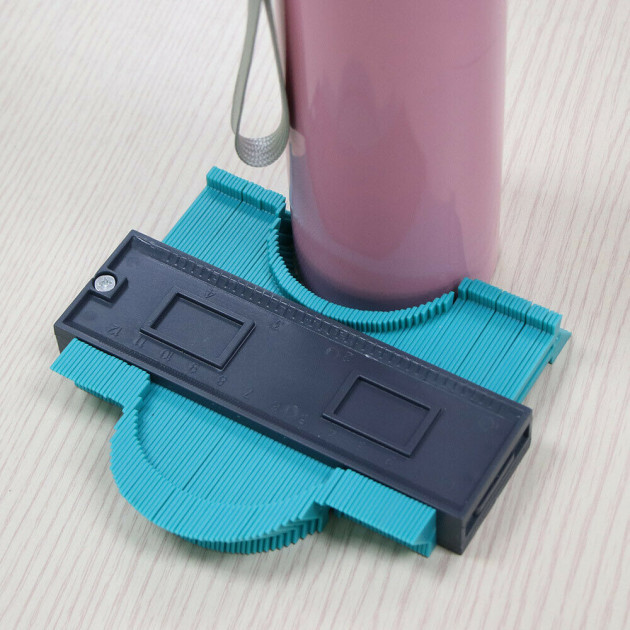 Лінійка – вимірювач контуру Pro Tools Contour Wolfcraft Контурний шаблон профіль для вимірювання кутів, контурів - мініатюра 4