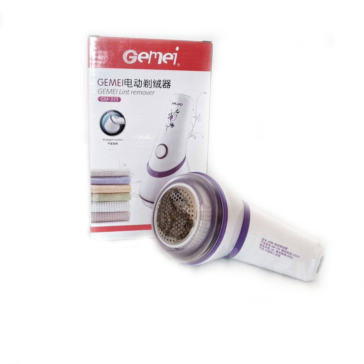 Машинка для видалення катишів Gemei GM 335 для всіх типів тканин - мініатюра 4