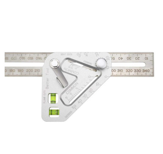 Метричний столярний косинець з рівнем ∙ Будівельна кутова лінійка для столярів TV One - мініатюра 3