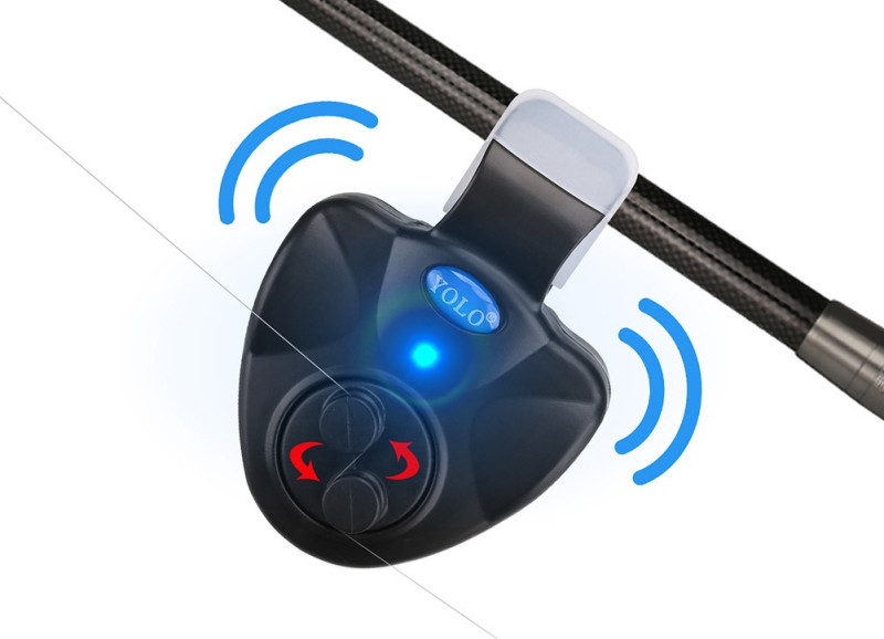 Електронний сигналізатор клювання на прищіпці на вудку YOLO Рибальський звуковий та світловий сигнал – індикатор кльову - мініатюра 3