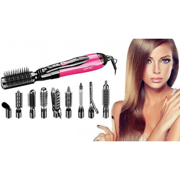 Повітряний мультистайлер 10 в 1 GEMEI GM-4835 Professional Hot Air Styler Багатофункціональний стайлер з насадками для укладки волосся - мініатюра 2