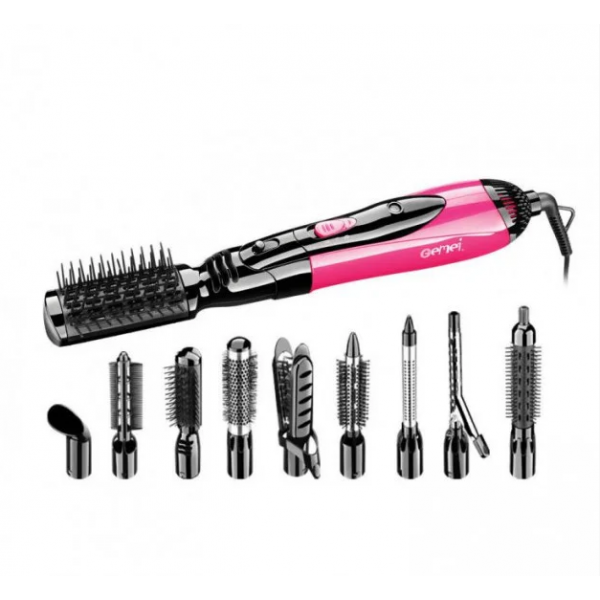 Повітряний мультистайлер 10 в 1 GEMEI GM-4835 Professional Hot Air Styler Багатофункціональний стайлер з насадками для укладки волосся - мініатюра 5