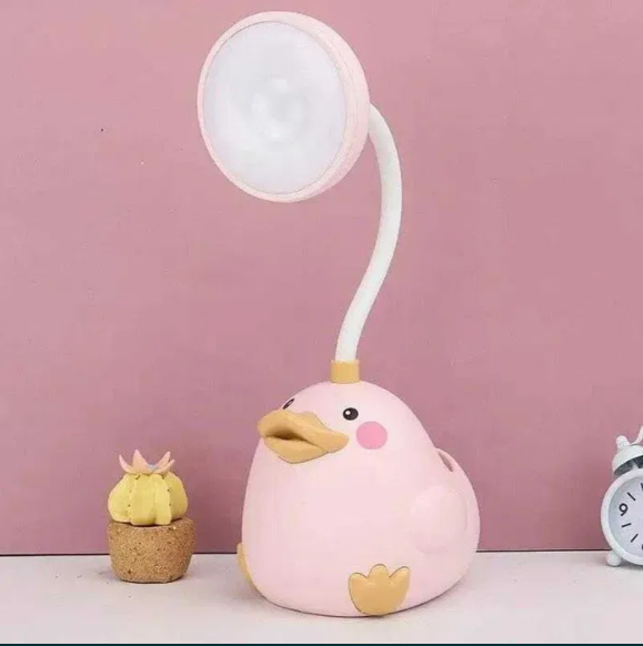 Дитяча настільна лампа “Каченя” ∙ LED світильник Duck Lamp у формі каченя в дитячу кімнату - мініатюра 2